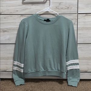 forever 21 green crew neck sweater